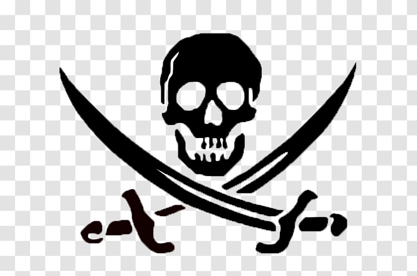 Skull And Crossbones Bones Jolly Roger - Logo Transparent PNG