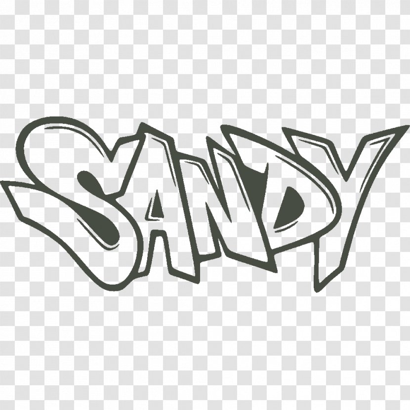 Logo Black And White Font Art - Symbol - Sandy Spray Paint Wall Transparent PNG