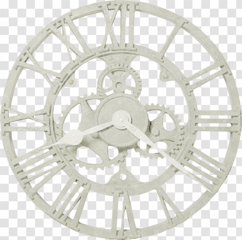 Gear Clock Download - Rim - Beautiful Brown Metal Transparent PNG