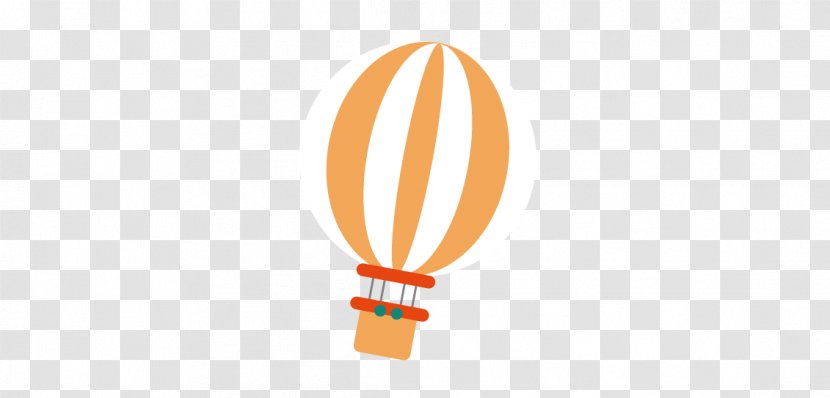 Hot Air Balloon Logo Font - Orange Transparent PNG