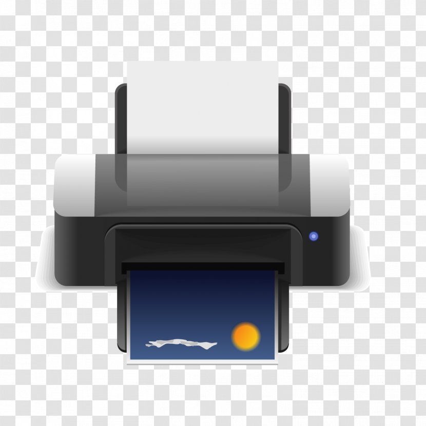 Multi-function Printer Printing Icon - Technology - Cartoon Transparent PNG