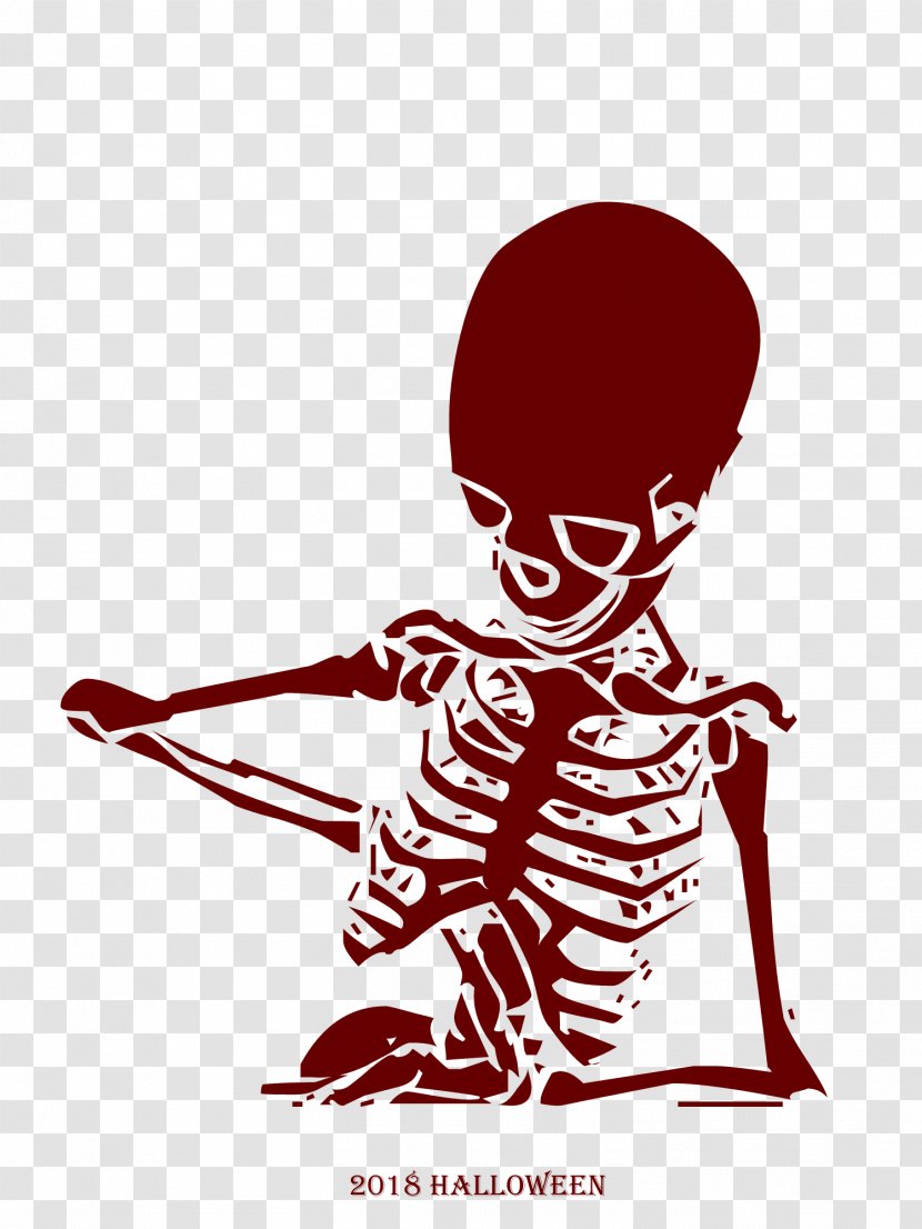 Halloween 2018 Skeleton Clipart. - Tree - Cartoon Transparent PNG