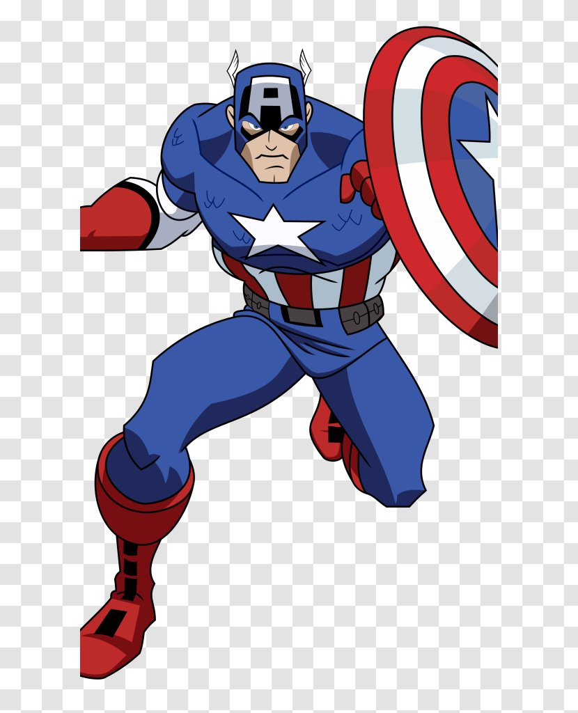 Captain America Marvel Avengers Assemble Drawing Clip Art - Superhero Cartoon Transparent PNG