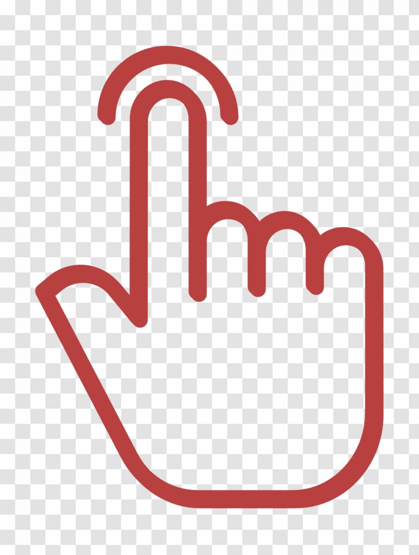 Click Icon Gestures Tap - Finger - Logo Transparent PNG