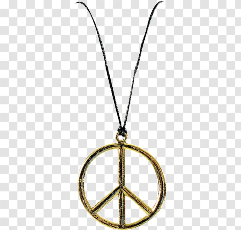 Peace Symbols Hippie Pacifism T-shirt - Gold Chain Transparent PNG