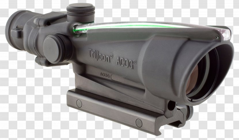 Advanced Combat Optical Gunsight Trijicon Firearm Telescopic Sight Reticle - Cartoon - Frame Transparent PNG