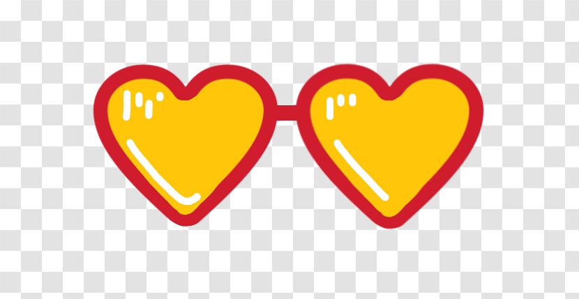Love Background Heart - Yellow - Valentines Day Transparent PNG