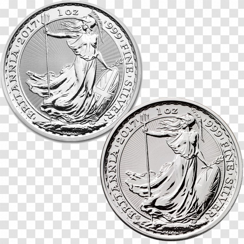 Royal Mint Britannia Silver Bullion - Precious Metal - Coin Transparent PNG