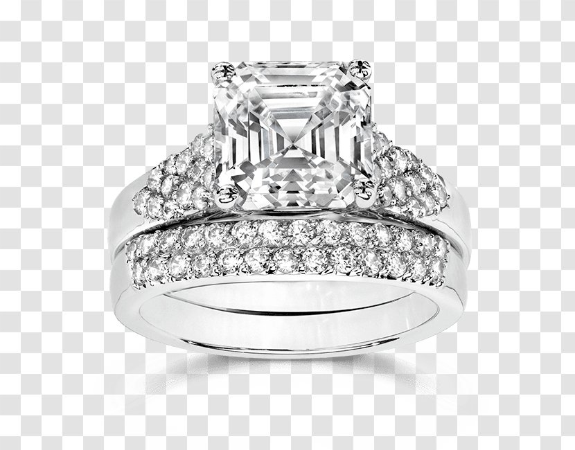 Wedding Ring Jewellery Model Fashion - Clothing - Cubic Zirconia Bridal Sets Transparent PNG