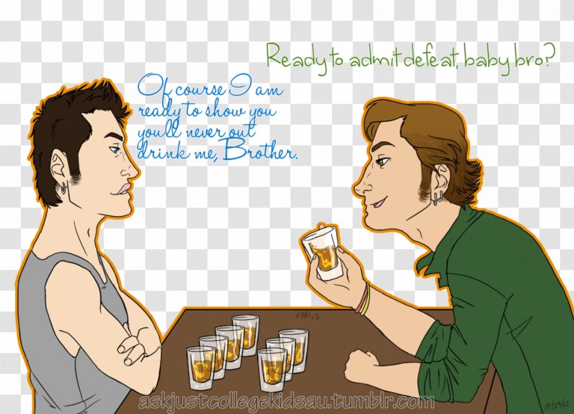 Conversation Friendship Human Behavior Cartoon - Silhouette - Drink Me Transparent PNG