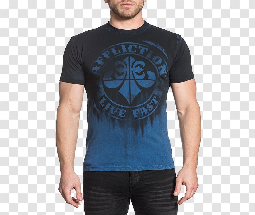 T-shirt Affliction Clothing Sleeve - Randy Couture Transparent PNG