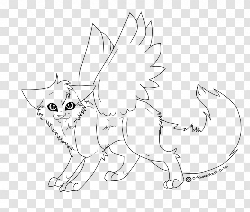 Winged Cat Kitten Coloring Book Drawing - Cartoon - Eva Longoria Transparent PNG