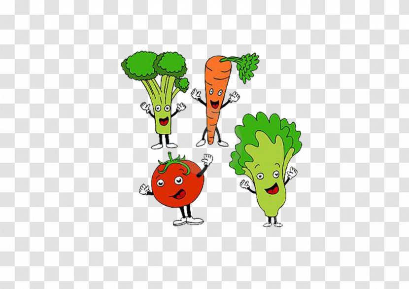Health Food Healthy Diet Cartoon Clip Art - Watercolor - Vegetables Transparent PNG