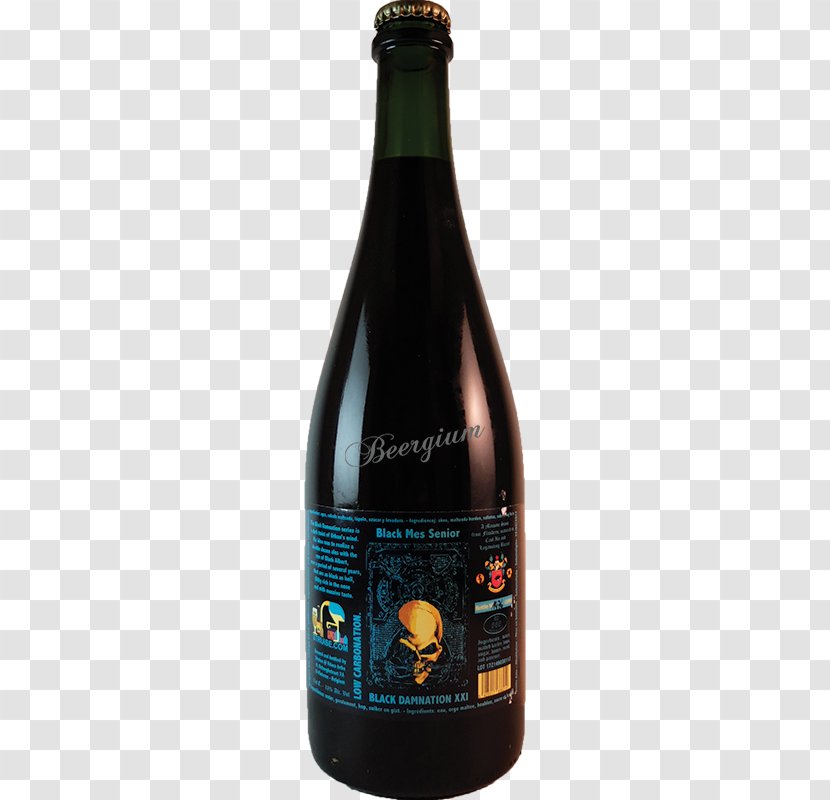 Beer Oostvleteren Black Damnation Albert Cuvée Delphine - Alcoholic Beverage Transparent PNG