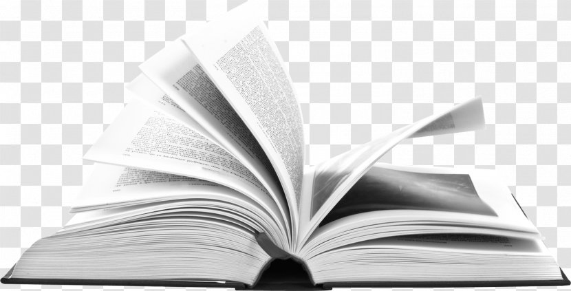 White Black-and-white Text Book Publication - Blackandwhite - Reading Transparent PNG