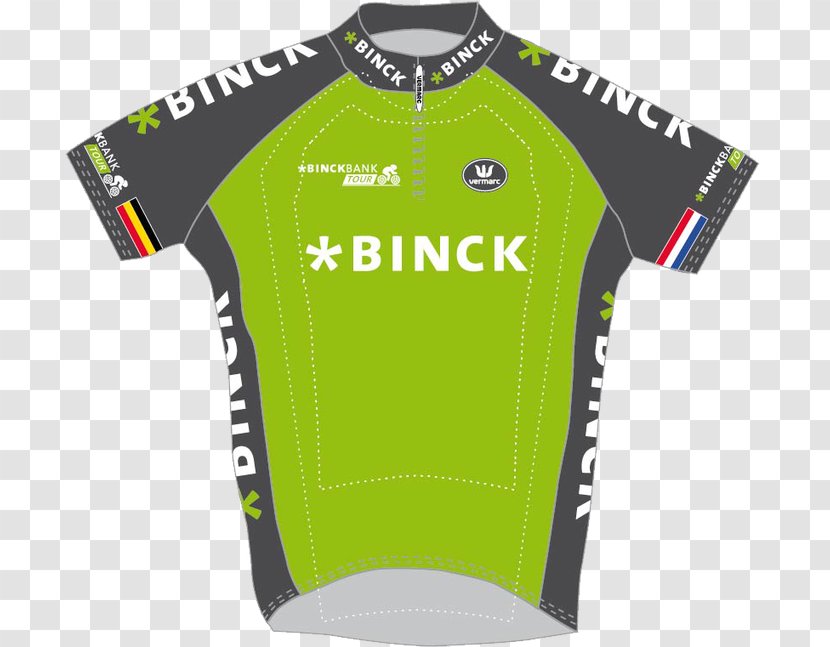 2017 Eneco Tour UCI World BinckBank Sports Fan Jersey - Yellow - T-shirt Transparent PNG