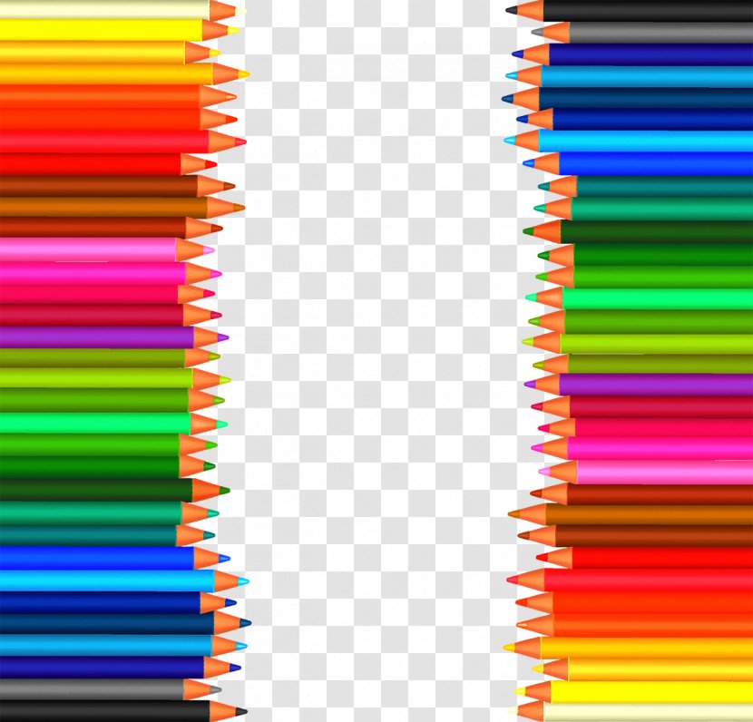 Colored Pencil Paper - Colorful Transparent PNG