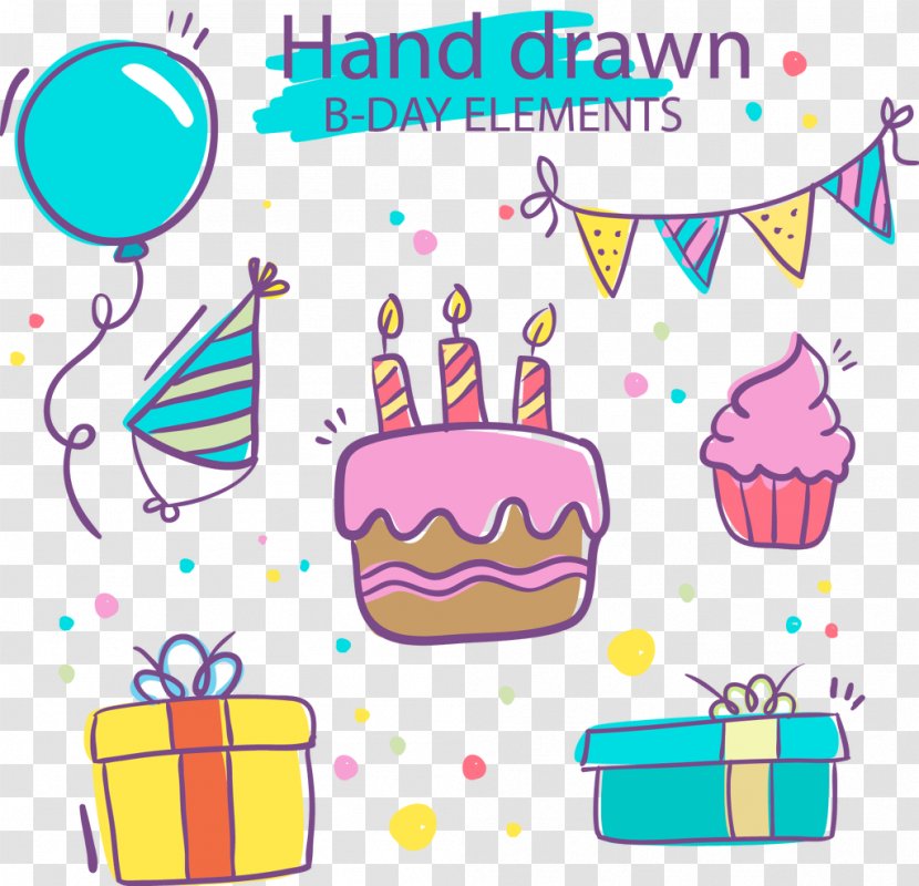 Birthday Vector Graphics Clip Art Image Party - Greeting Note Cards Transparent PNG