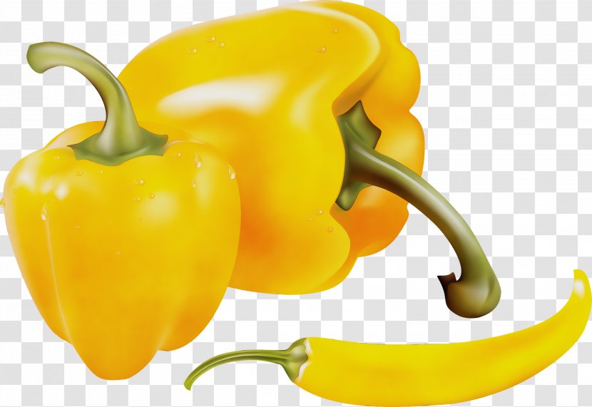 Yellow Pepper Bell Natural Foods Peppers And Chili - Plant Paprika Transparent PNG