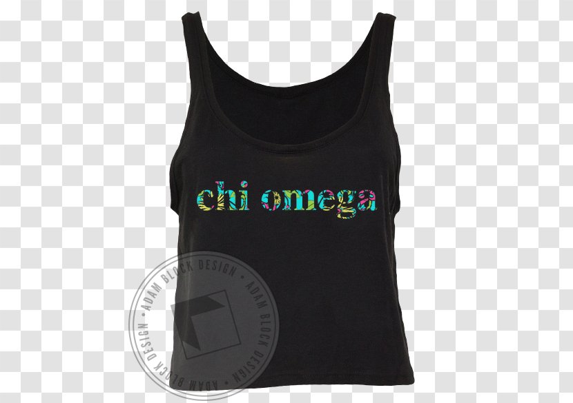 Gilets T-shirt Sleeveless Shirt Font - T - Chi Omega Transparent PNG