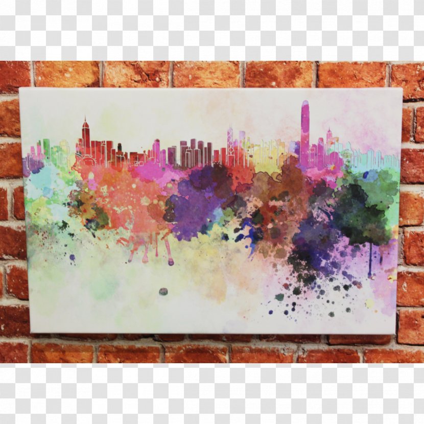 Watercolor Painting Stock Photography Skyline - Poster Transparent PNG