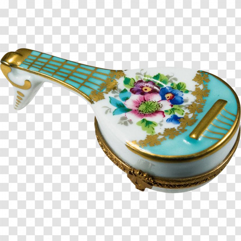 Limoges Porcelain Ladybird Pottery Ruby Lane - Guitar - Leaves Hand Painted Transparent PNG