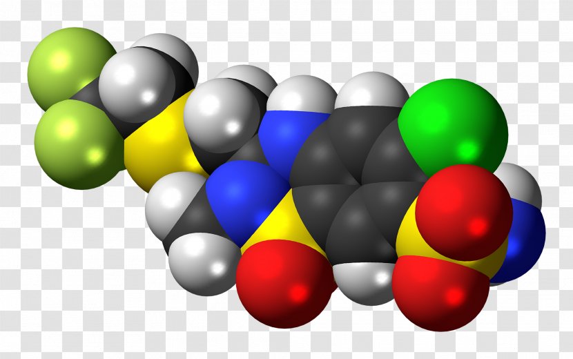 Polythiazide Diuretic Carbonic Anhydrase Inhibitor Propranolol - Sphere - Molecule Transparent PNG