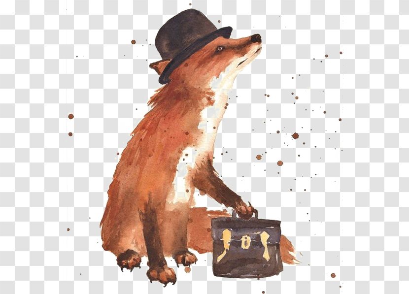 Art Fox Painting Drawing Transparent PNG