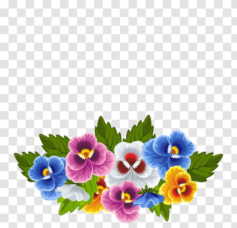 Picture Frames Pansy Clip Art - Flower Arranging - Violet Family Transparent PNG