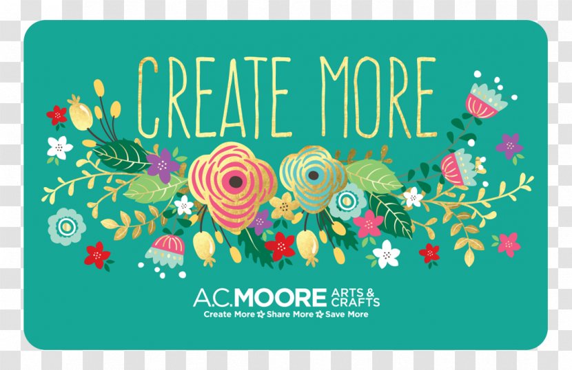 A.C. Moore Gift Card Payment Number Credit Coupon - Design Transparent PNG