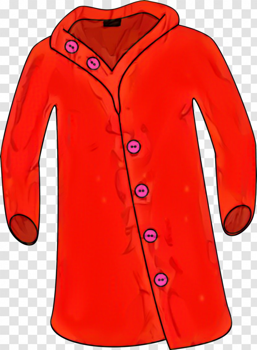 Coat Cartoon - Sweatshirt Overcoat Transparent PNG