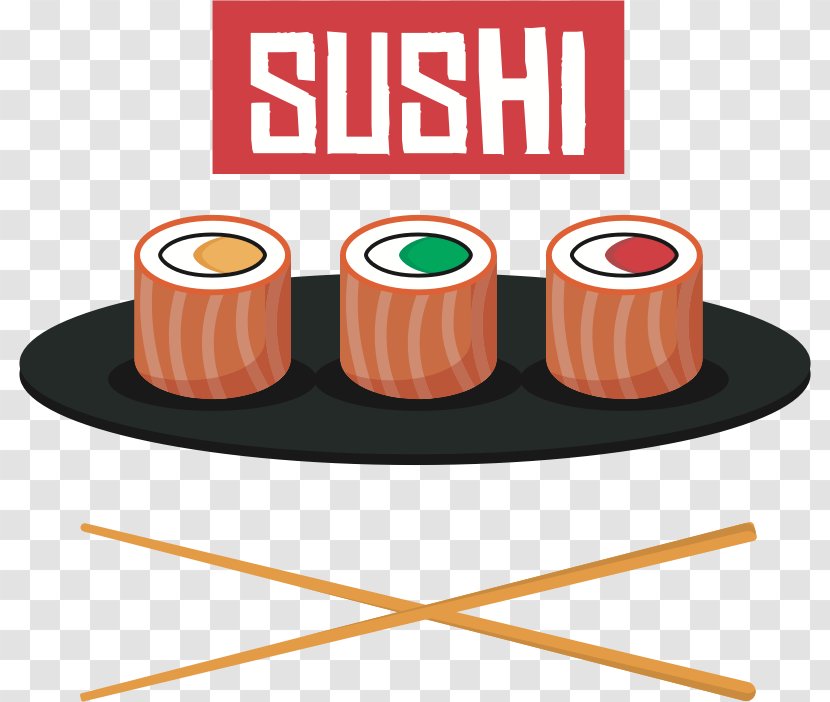 Sushi Japanese Cuisine Smoked Salmon Clip Art - Chopsticks Transparent PNG