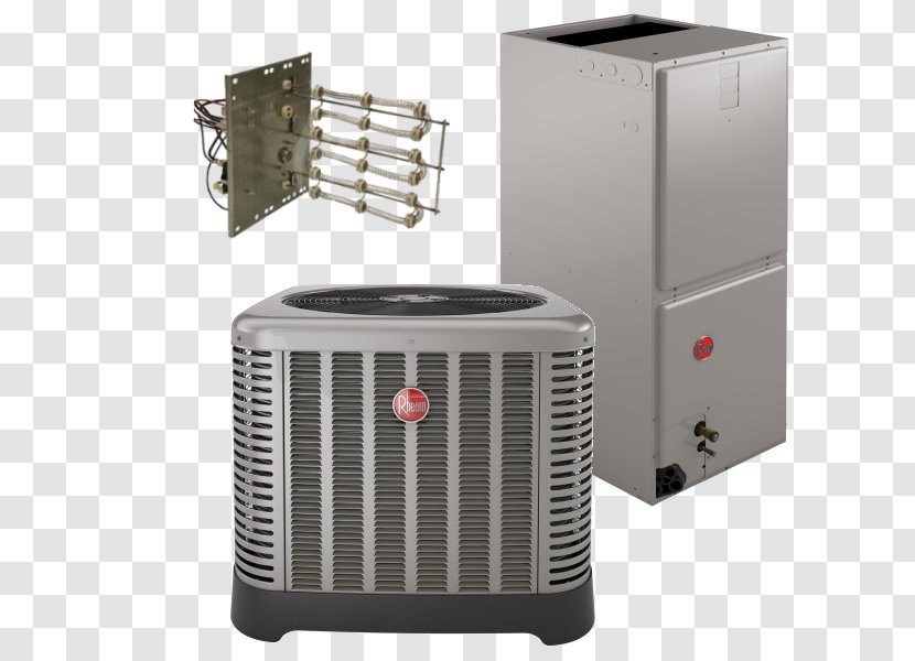 Furnace Seasonal Energy Efficiency Ratio Rheem Air Conditioning Heat Pump - Condenser Transparent PNG