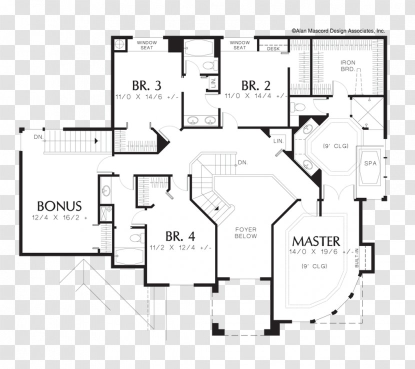 Floor Plan Line - Black And White - Design Transparent PNG