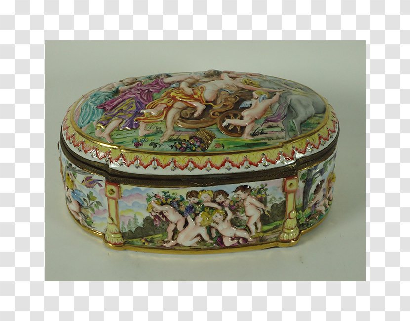Capodimonte Porcelain Box Steampunk Safe - Antique Transparent PNG