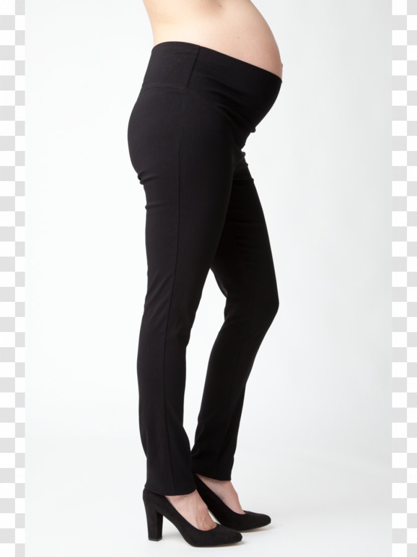 Leggings Waist Maternity Clothing Jeans Pants - Flower - Straight Transparent PNG