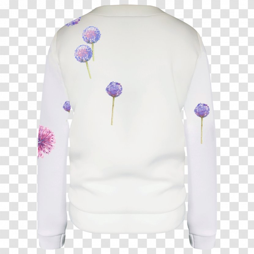 Sleeve Bluza Neck Outerwear - Floating Dandelions Transparent PNG