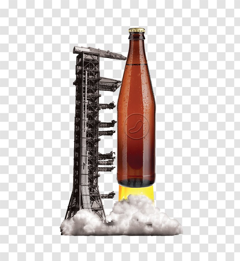 Beer Bottle Wine Glass Alcoholic Drink - Drinkware - Rocket Transparent PNG