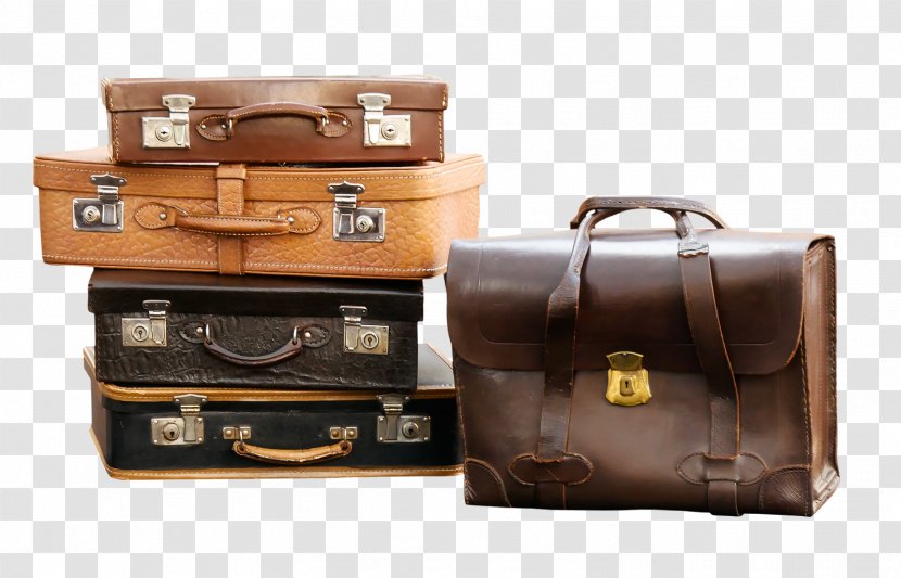 Baggage Suitcase Bag Tag Travel - Brown Transparent PNG