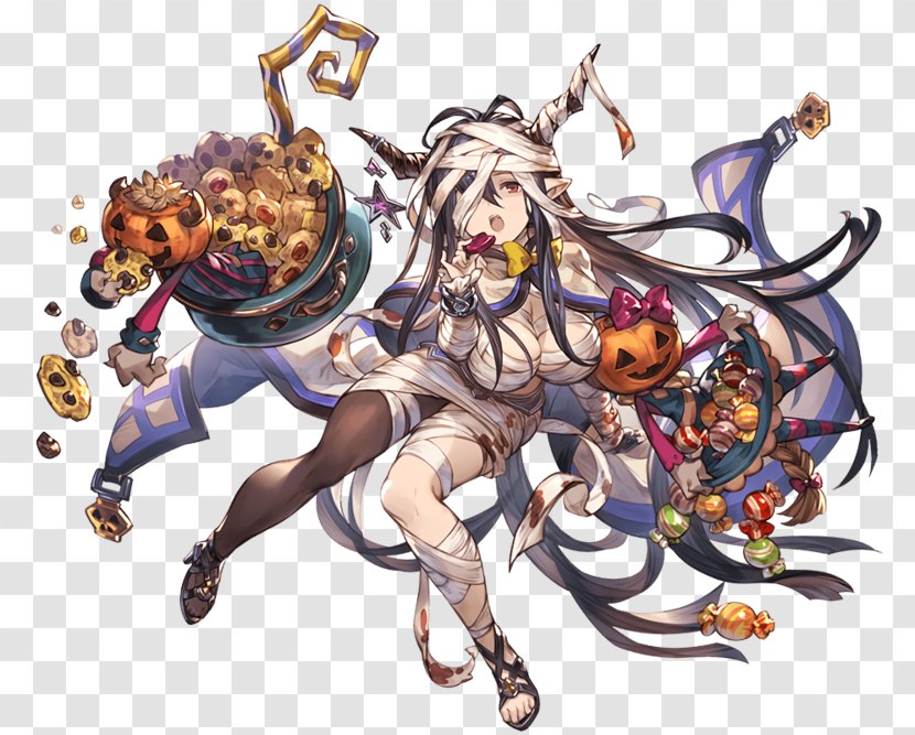 Granblue Fantasy Halloween Cygames Character - Watercolor Transparent PNG