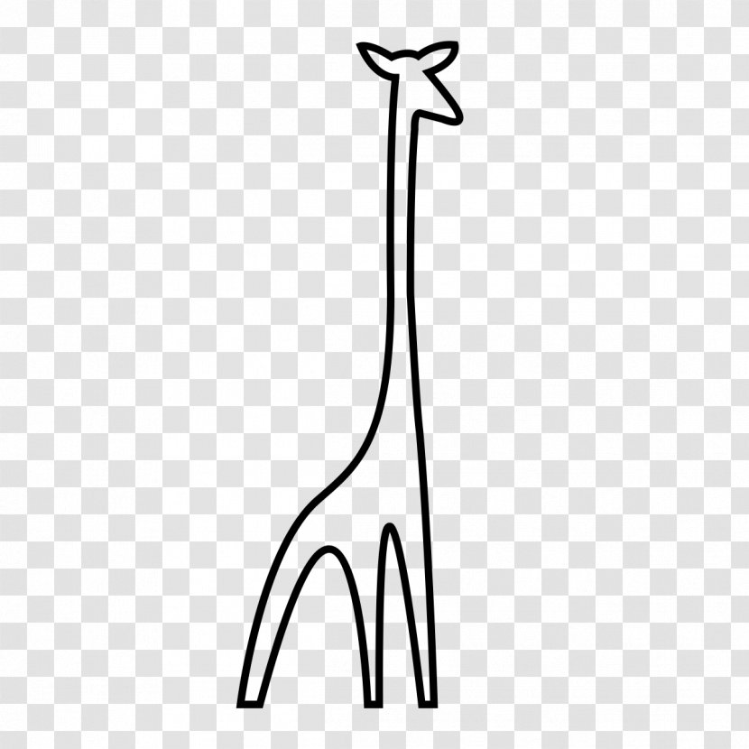 Coloring Book Drawing Barbecue - Wildlife - Giraff Transparent PNG
