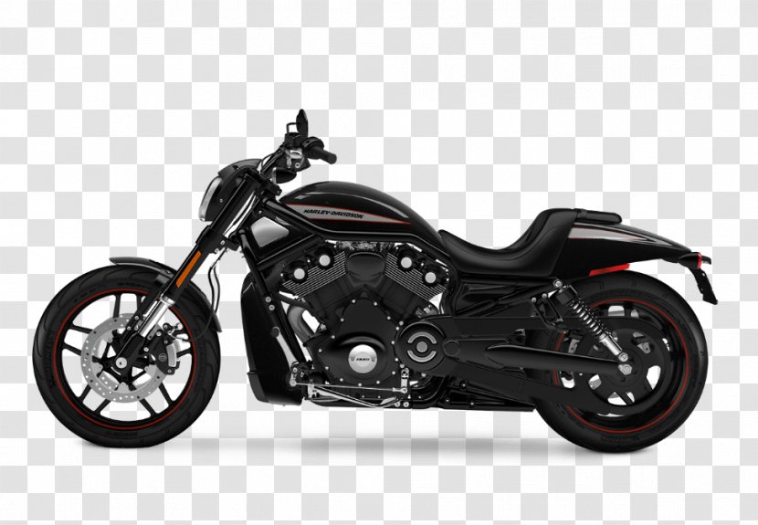 Harley-Davidson VRSC Custom Motorcycle Riverside - Harleydavidson Super Glide - Pure Black Transparent PNG