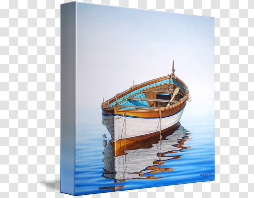 Watercolor Painting Boat Art Canvas - Tartane Transparent PNG