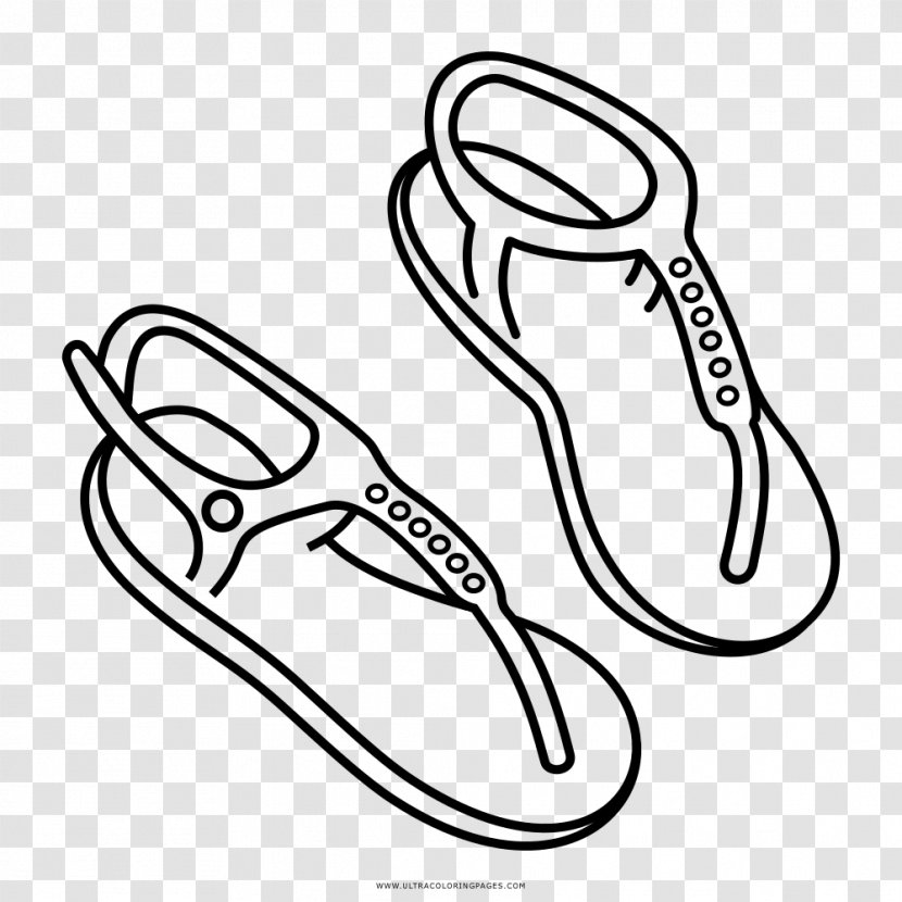 Sandal Drawing Coloring Book Painting Art - Huarache - Sandals Transparent PNG