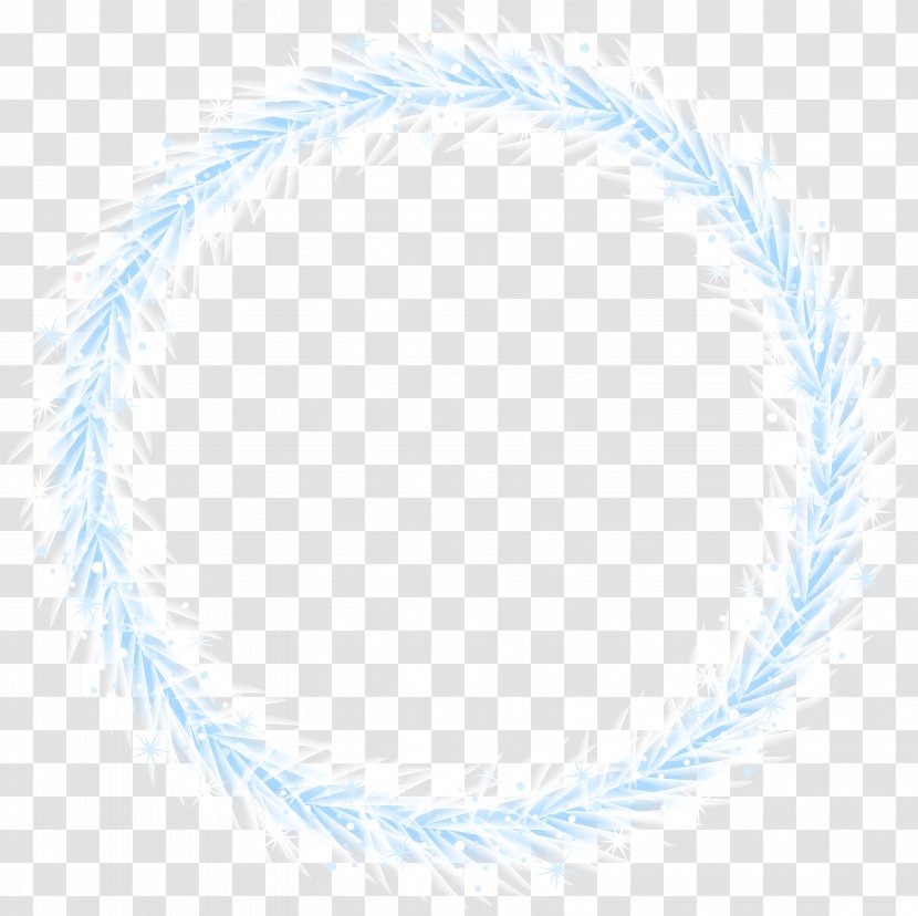 Blue Circle Product Font Pattern - Microsoft Azure - Winter Border Frame Transparent Clip Art Image Transparent PNG