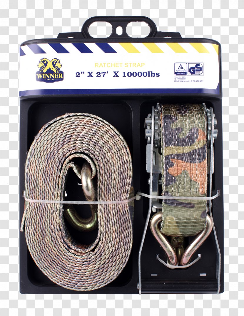 Tie Down Straps Webbing Ratchet Manufacturing - Packaging And Labeling - A Wire Rope Transparent PNG