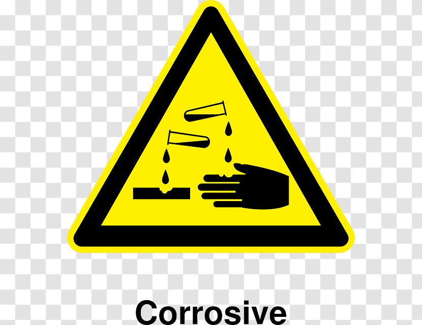 Corrosive Substance Hazard Symbol Dangerous Goods Corrosion - Yellow Transparent PNG