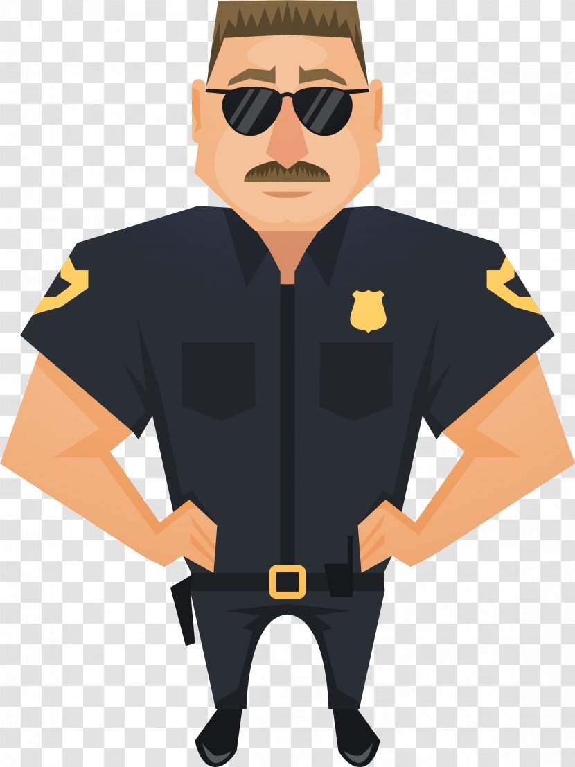Police Officer Judge - Outerwear - Handsome Transparent PNG