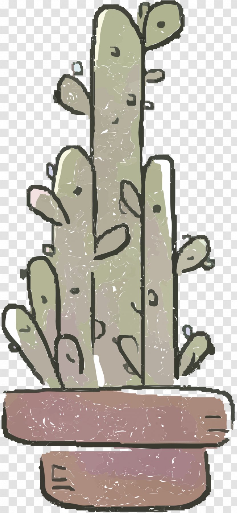 Illustration Cartoon Font - Saguaro - Cactus Transparent PNG