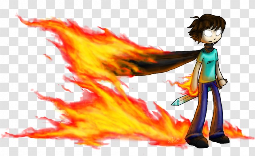 DeviantArt Fire Minecraft Herobrine - Tree - Power Transparent PNG